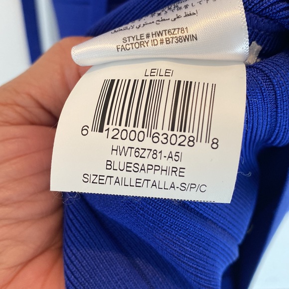 Herve Leger Blue Leilei Fringe Dress - Picture 13 of 16